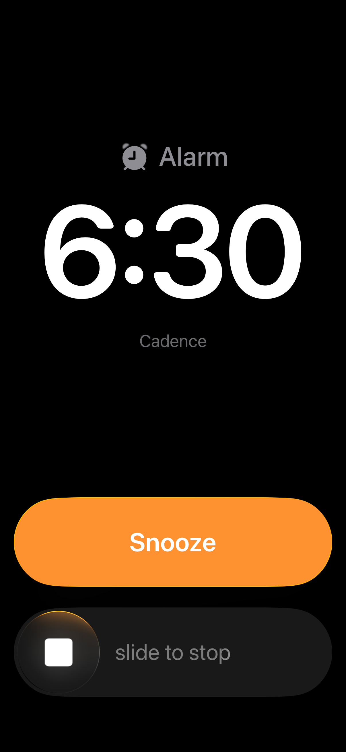 System alarm firing on lock screen